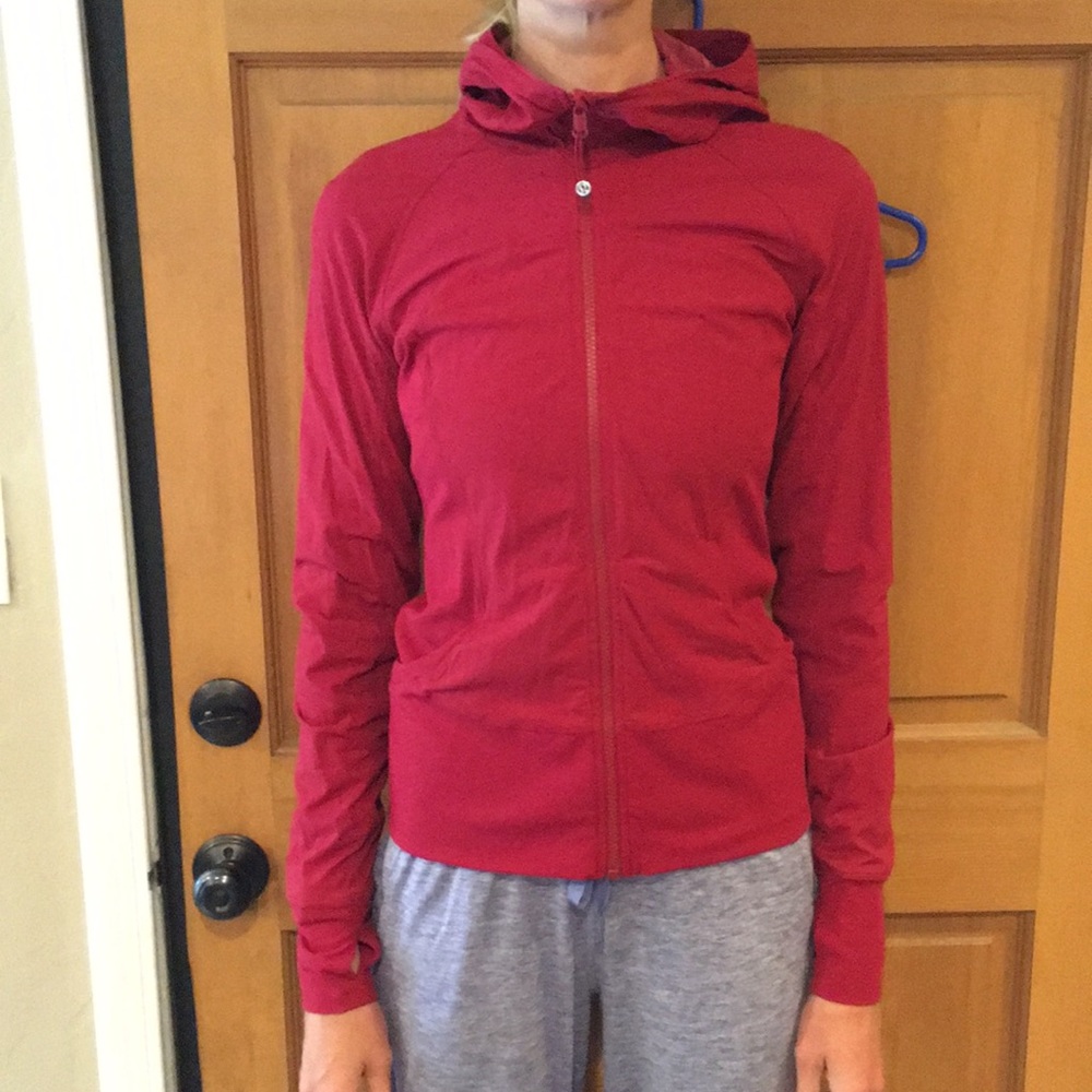 Lululemon Ruby Red Reversible Jacket Size 8 - image 6